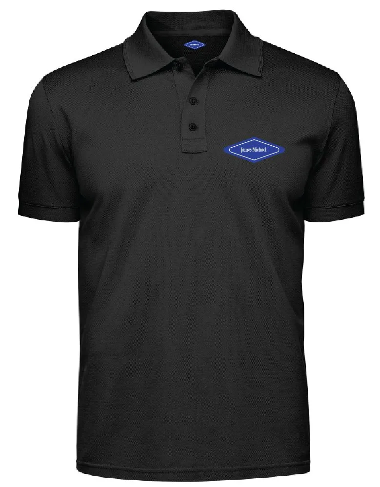 Golf Shirt — Piqué polo, embroidered chest badge. (placeholder photography)